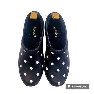 Joules Polka Dot Pop On Rain Clog Never Worn Sz 7